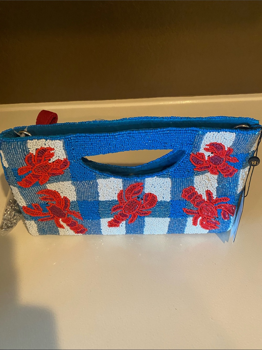 America & Beyond Lobster Beaded Clutch/Crossbody 🦞